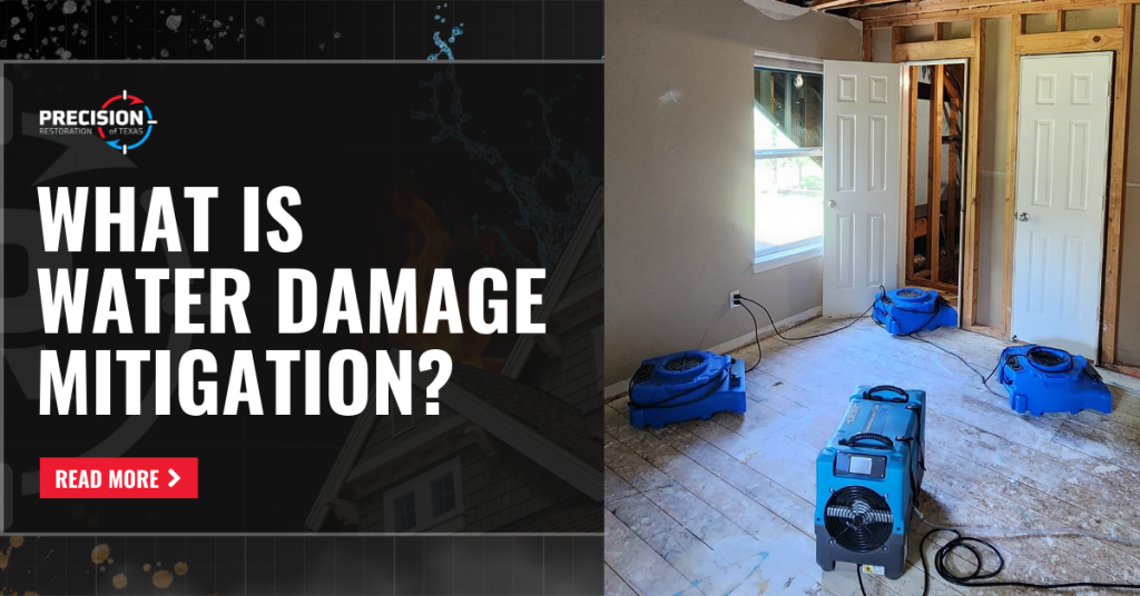 Blog by Precision Restoration about what water damage mitigation is