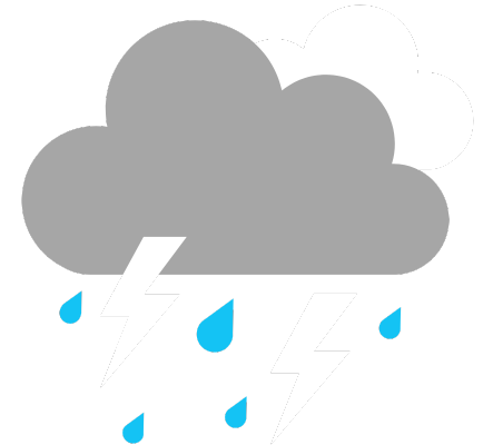 cloud with rain icon