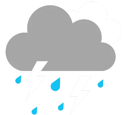 cloud with rain icon