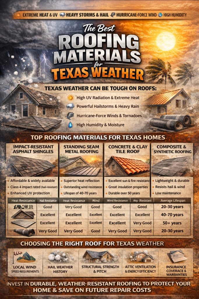 Best Roofing Materials for Texas Homes in Intense Weather
