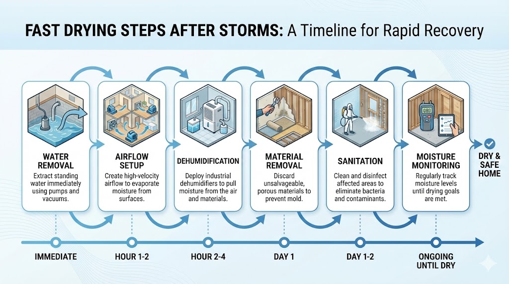 Fast Drying Tips to Avoid Secondary Damage After Houston Rain or Storm Events