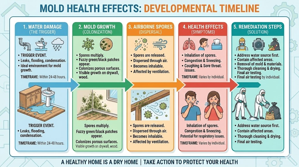 Respiratory & Allergy Problems from Mold in Water-Damaged Houston Homes
