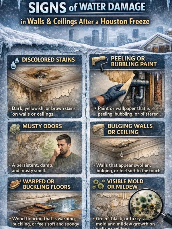 sign of water damage