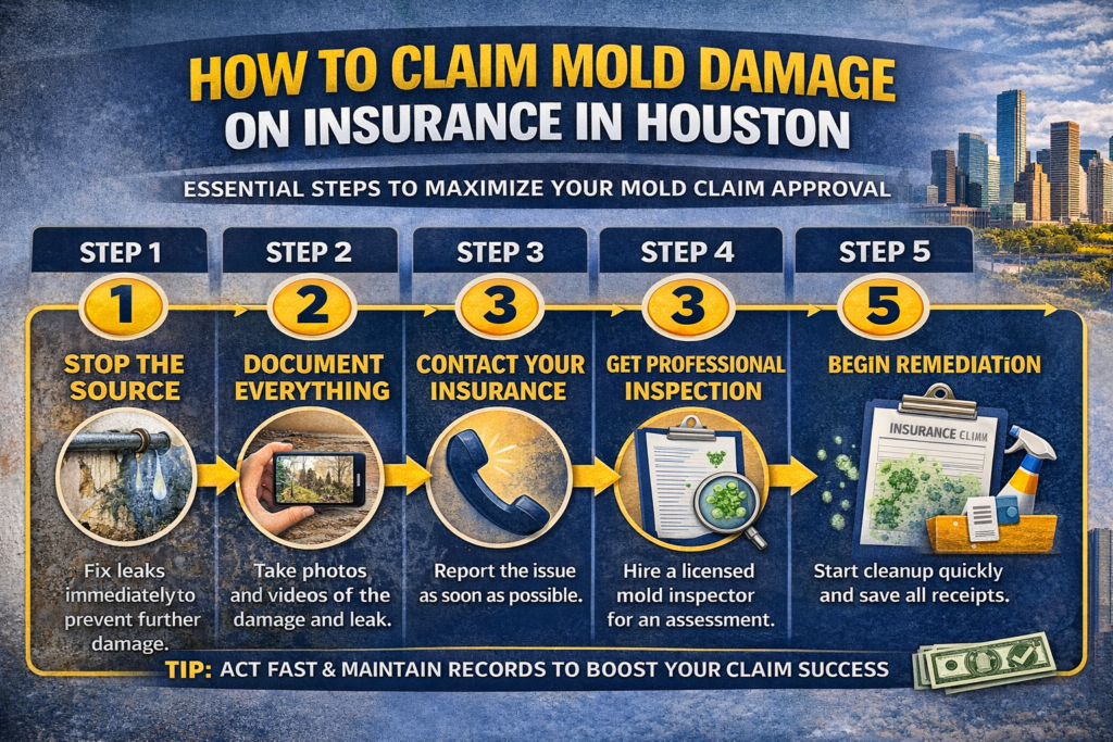 Can You Claim Mold Damage on Insurance in Houston Complete Guide