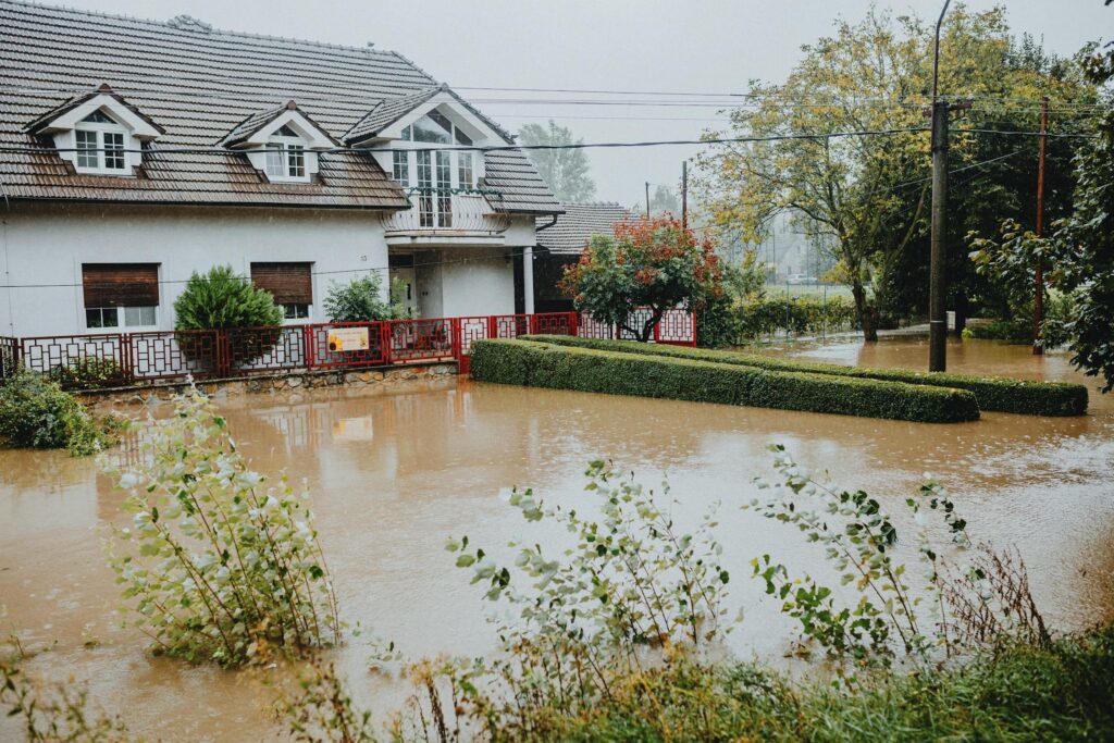 Flooded home in Spring TX showing water damage restoration emergency response